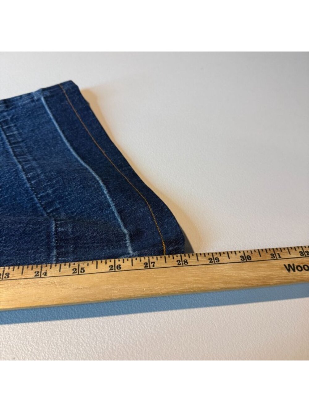 J Crew Women 32 Slim Wide Leg Jean Dark Wash Denim Minimalist Everyday Casual - Picture 10 of 12